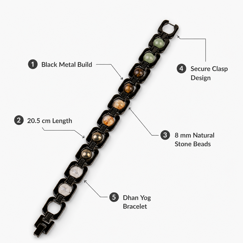 Black Dhan Yog Signature Bracelet