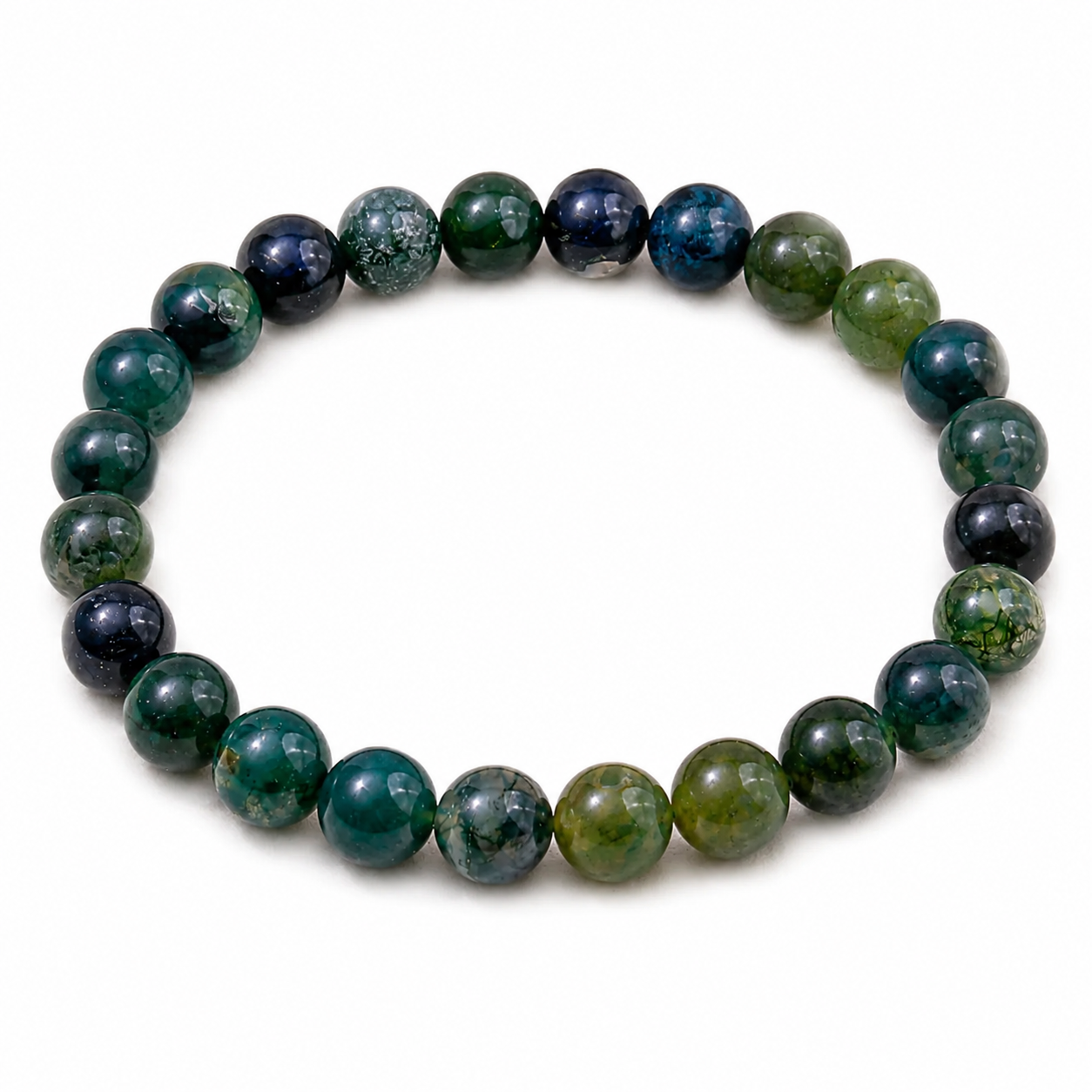 Moss Agate Earth Bracelet