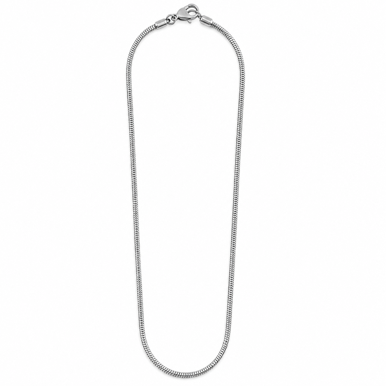 Silver Snake Chain for Men – Minimalist Stainless Steel Chain