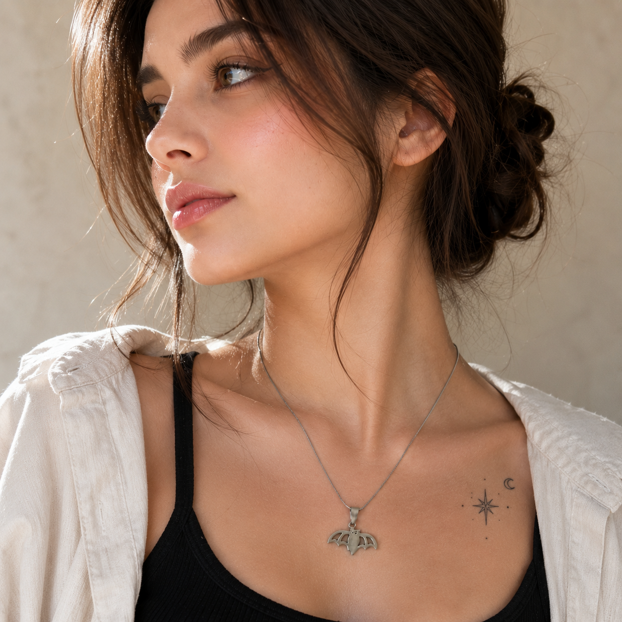 ๐ฆ Bat Pendant Necklace for Women | Stainless Steel