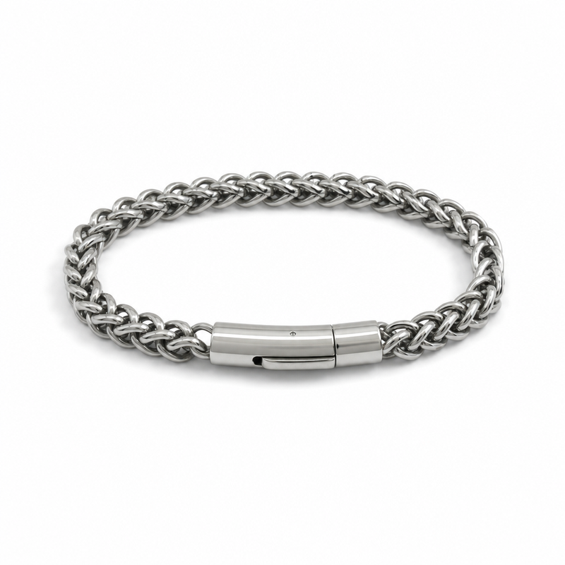 Stainless Steel Cuban Link Bracelet for Men