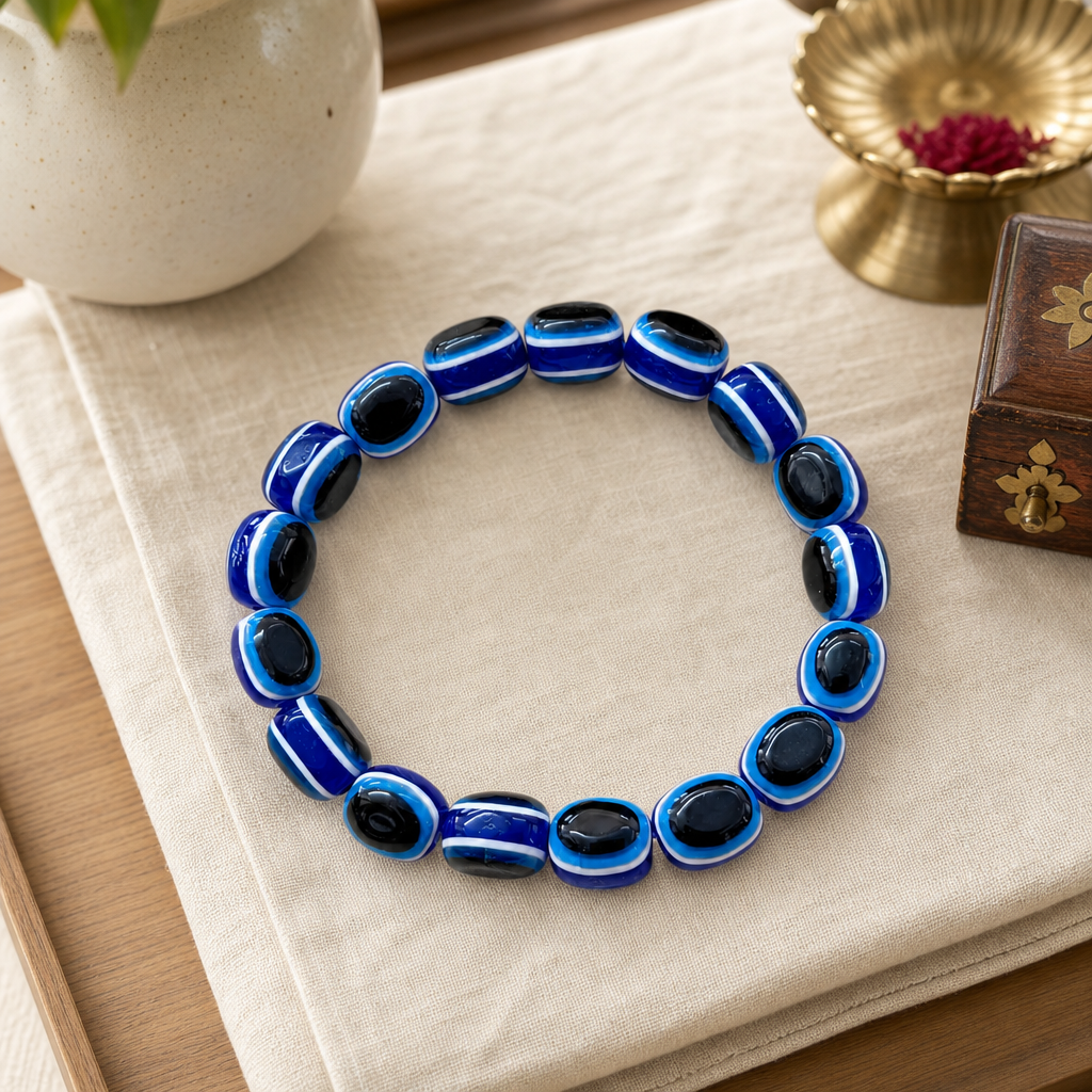 Blue Evil Eye Beads Unisex Bracelet