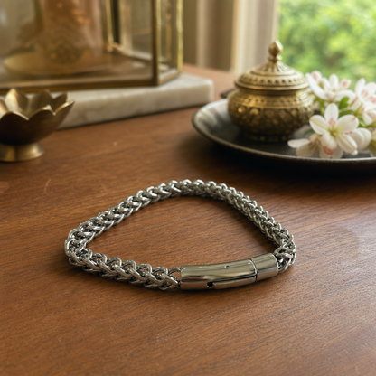 Stainless Steel Cuban Link Bracelet for Men