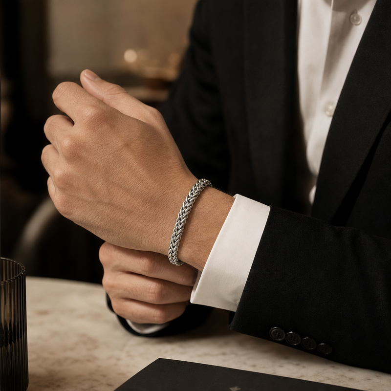 Titan Weave Stainless Steel Bracelet for Men