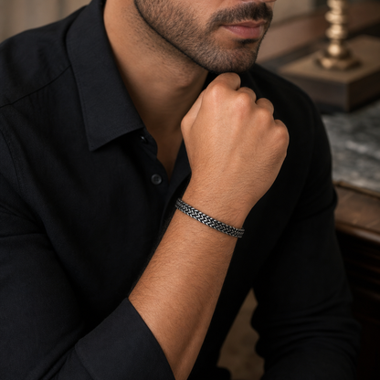 Phantom Weave Stainless Steel Bracelet for Men
