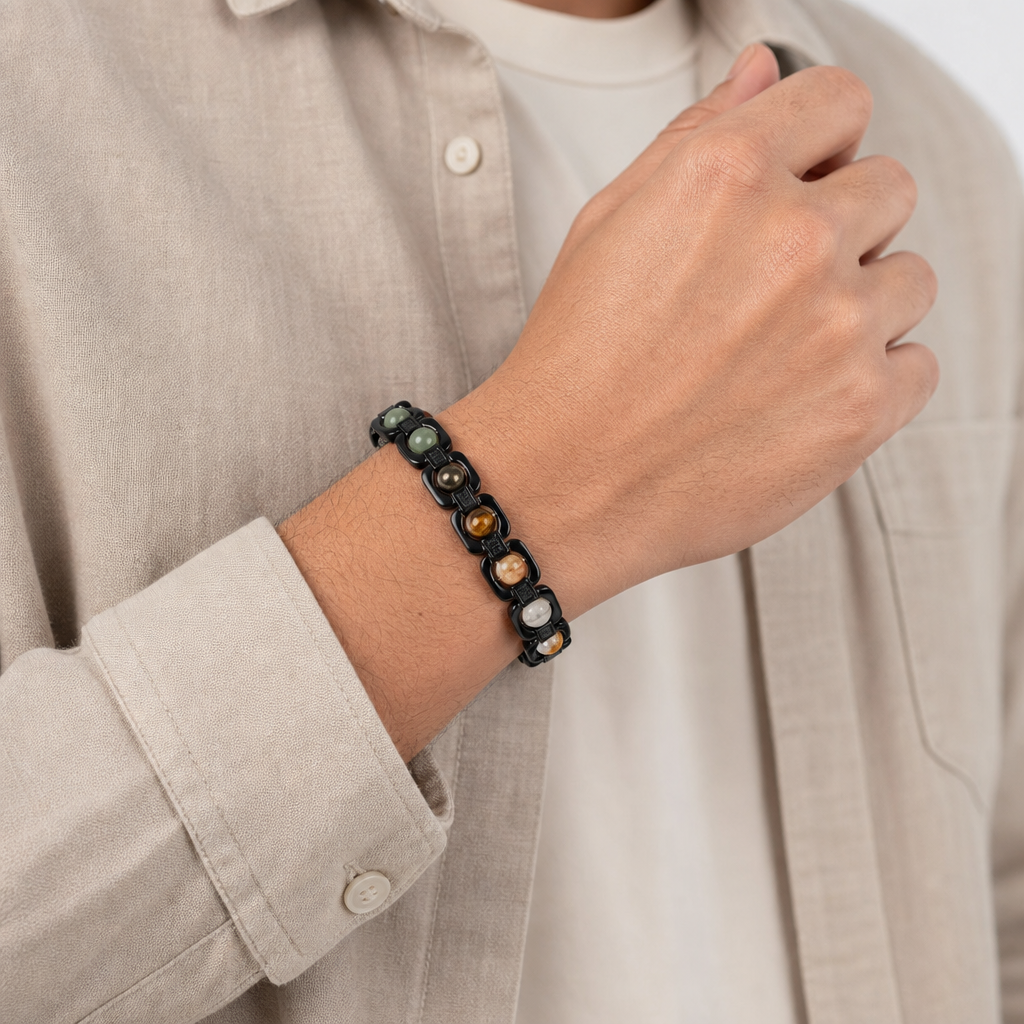 Black Dhan Yog Signature Bracelet