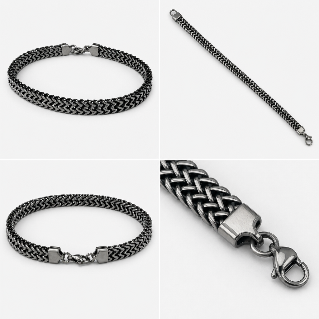 Phantom Weave Stainless Steel Bracelet for Men