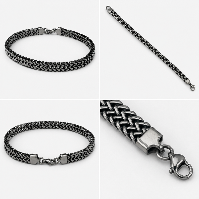 Phantom Weave Stainless Steel Bracelet for Men