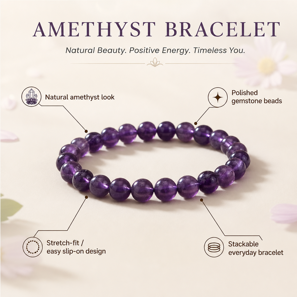 Amethyst Aura Bracelet