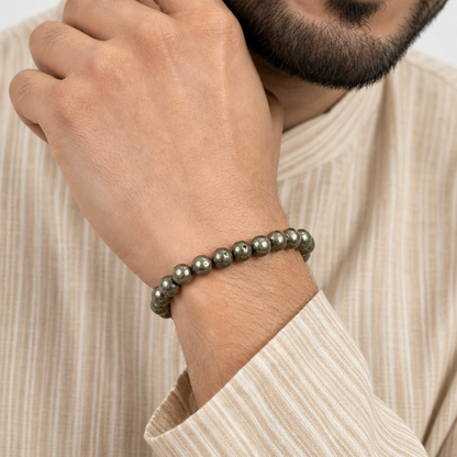 Raw Pyrite Power Bracelet ✨