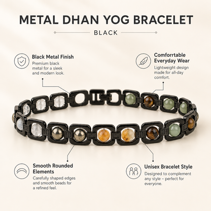 Black Dhan Yog Signature Bracelet