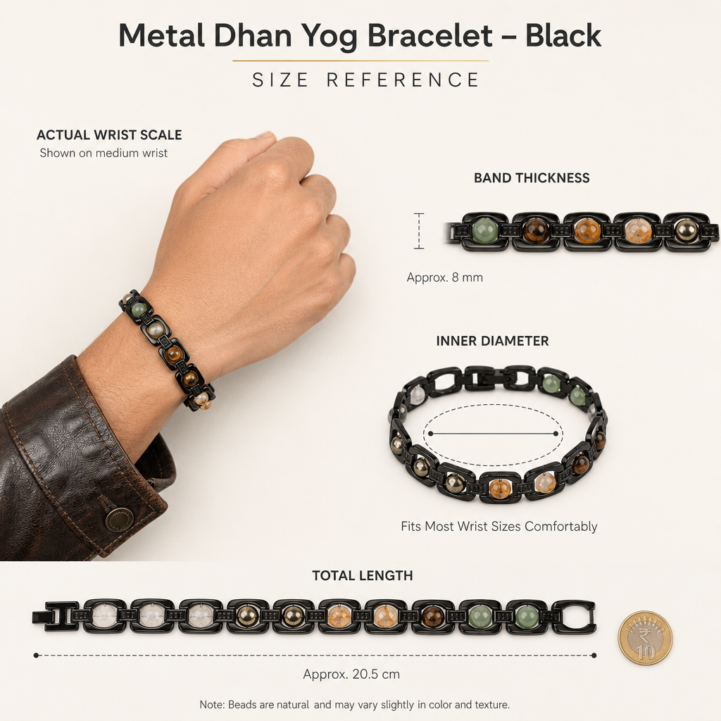 Black Dhan Yog Signature Bracelet