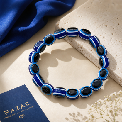 Blue Evil Eye Beads Unisex Bracelet