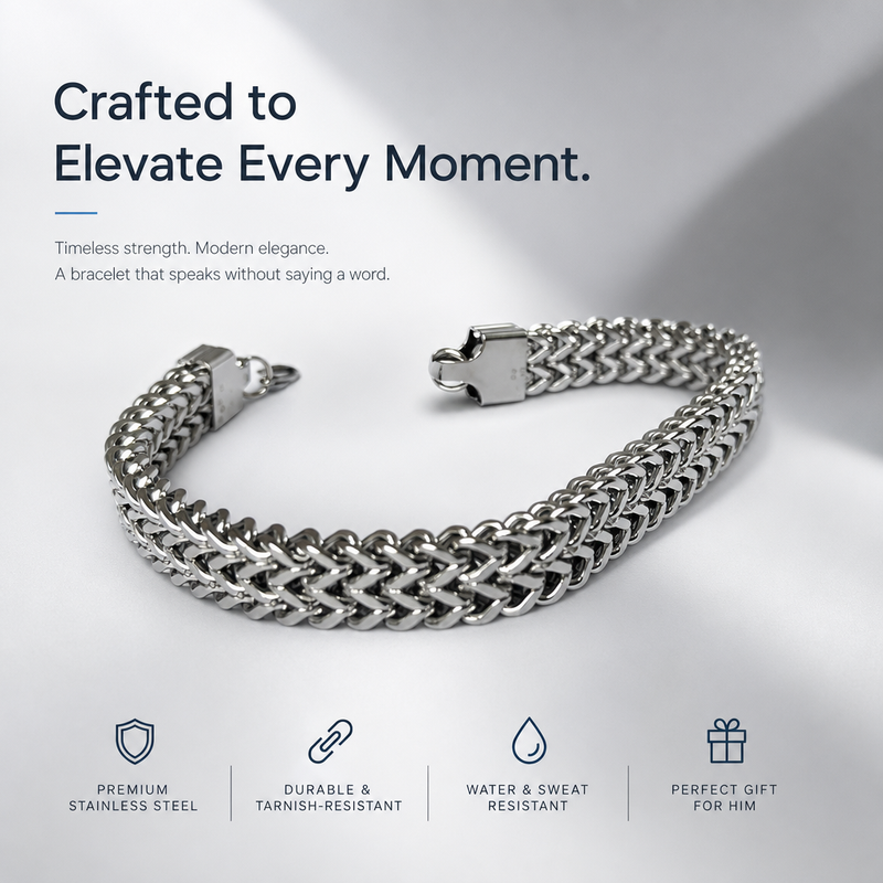 Titan Weave Stainless Steel Bracelet for Men