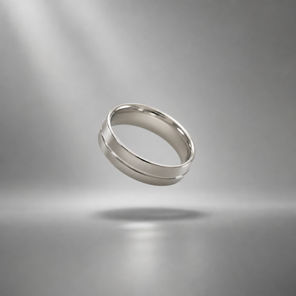 Classic Brushed Stainless Steel Ring for Men | Minimalist Silver Band
