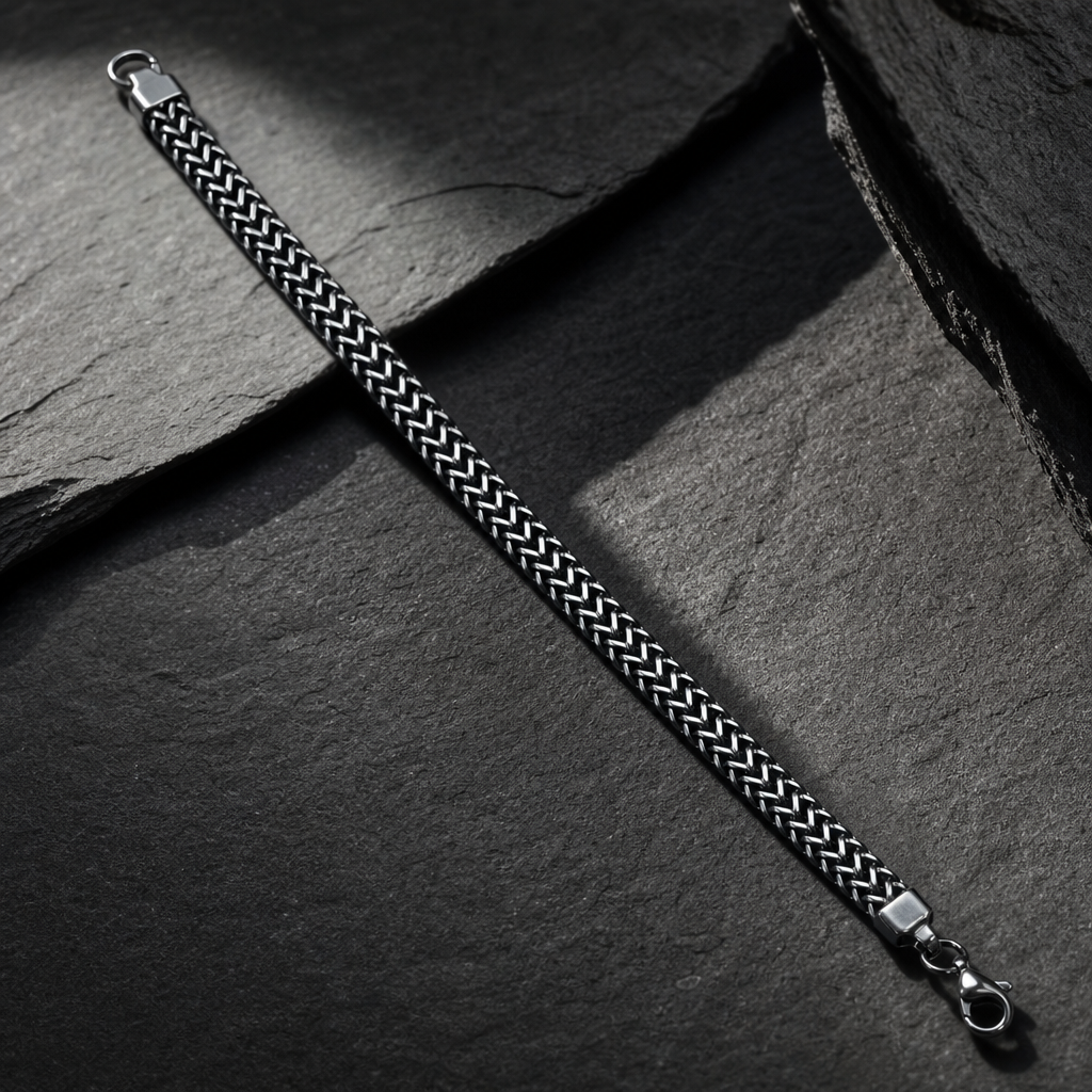 Phantom Weave Stainless Steel Bracelet for Men