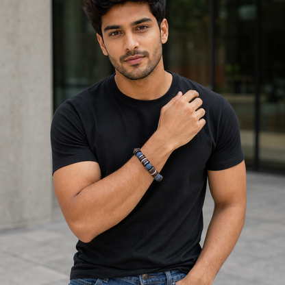 Bead And Wooden Bracelet For Mens