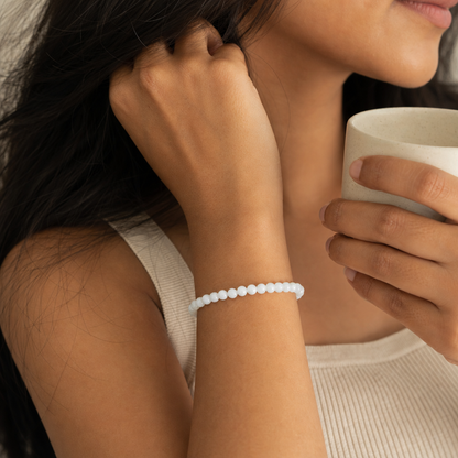 Rainbow Moonstone Aura Bracelet