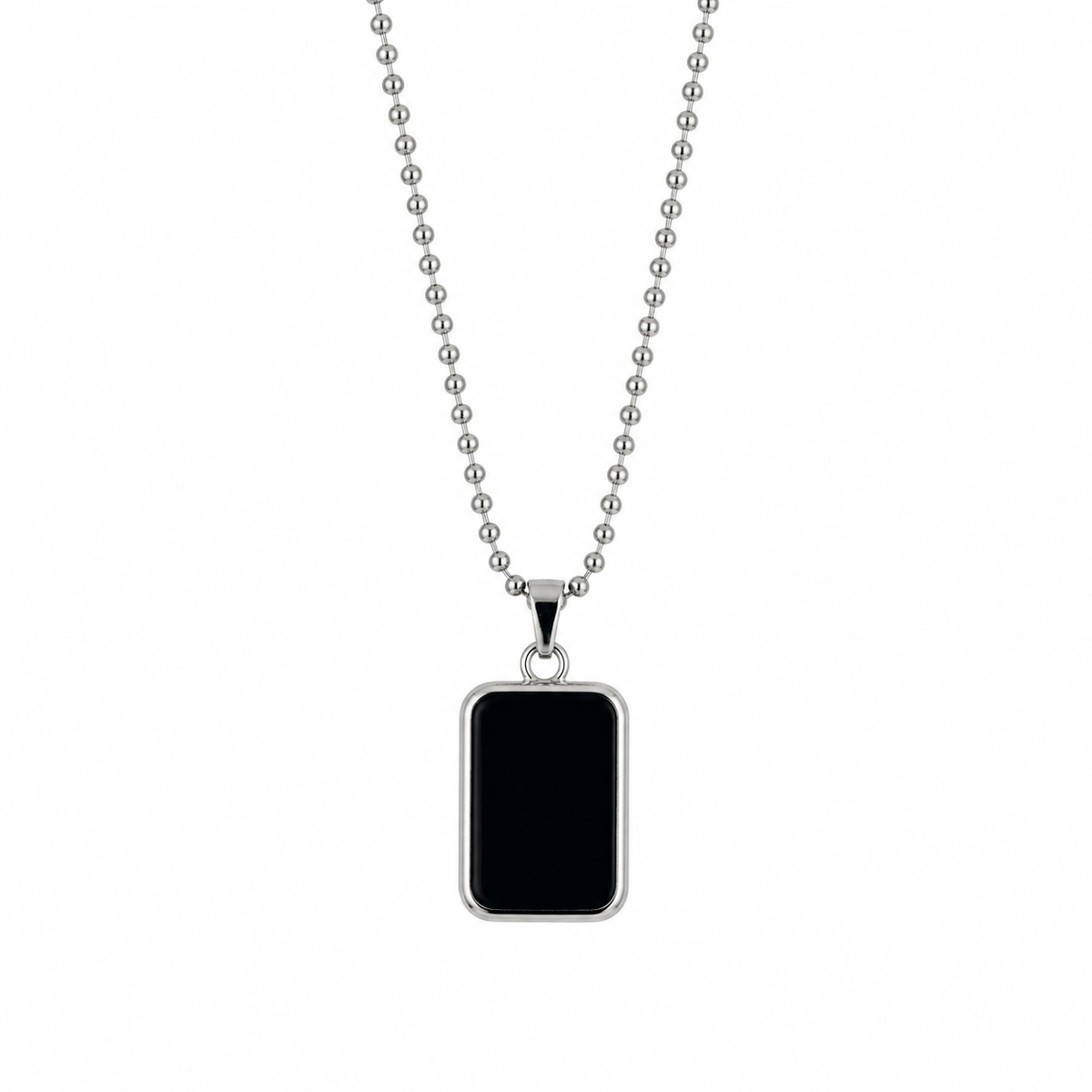 Zyvor Noir Edge Black Onyx Pendant Necklace