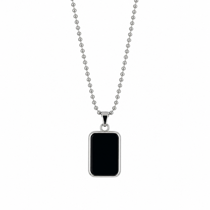 Zyvor Noir Edge Black Onyx Pendant Necklace