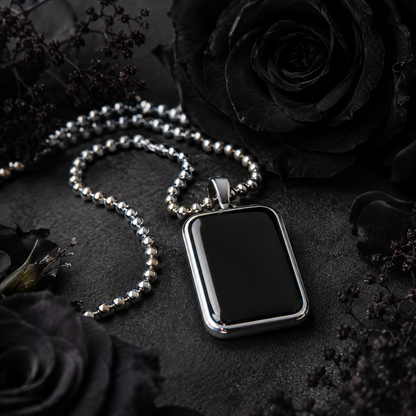 Zyvor Noir Edge Black Onyx Pendant Necklace