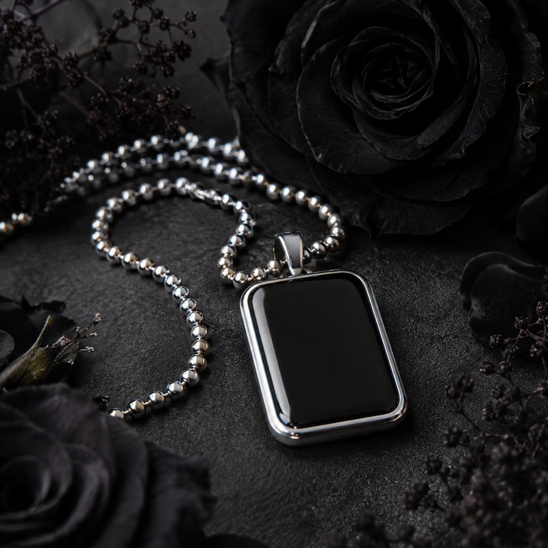 Zyvor Noir Edge Black Onyx Pendant Necklace
