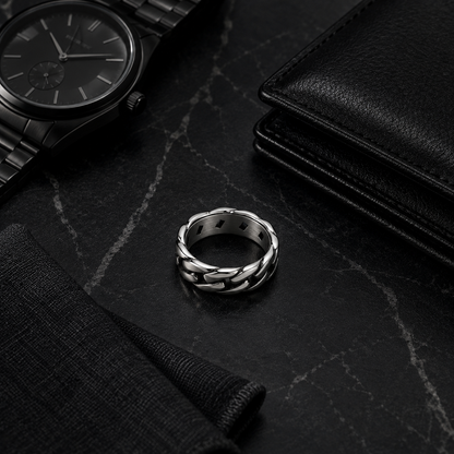 Titan Chain Stainless Steel Ring for Men