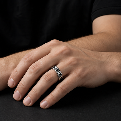 Titan Chain Stainless Steel Ring for Men