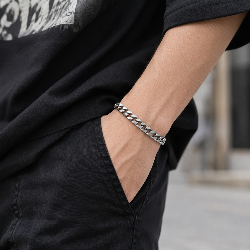 Classic Link Stainless Steel Bracelet for Men