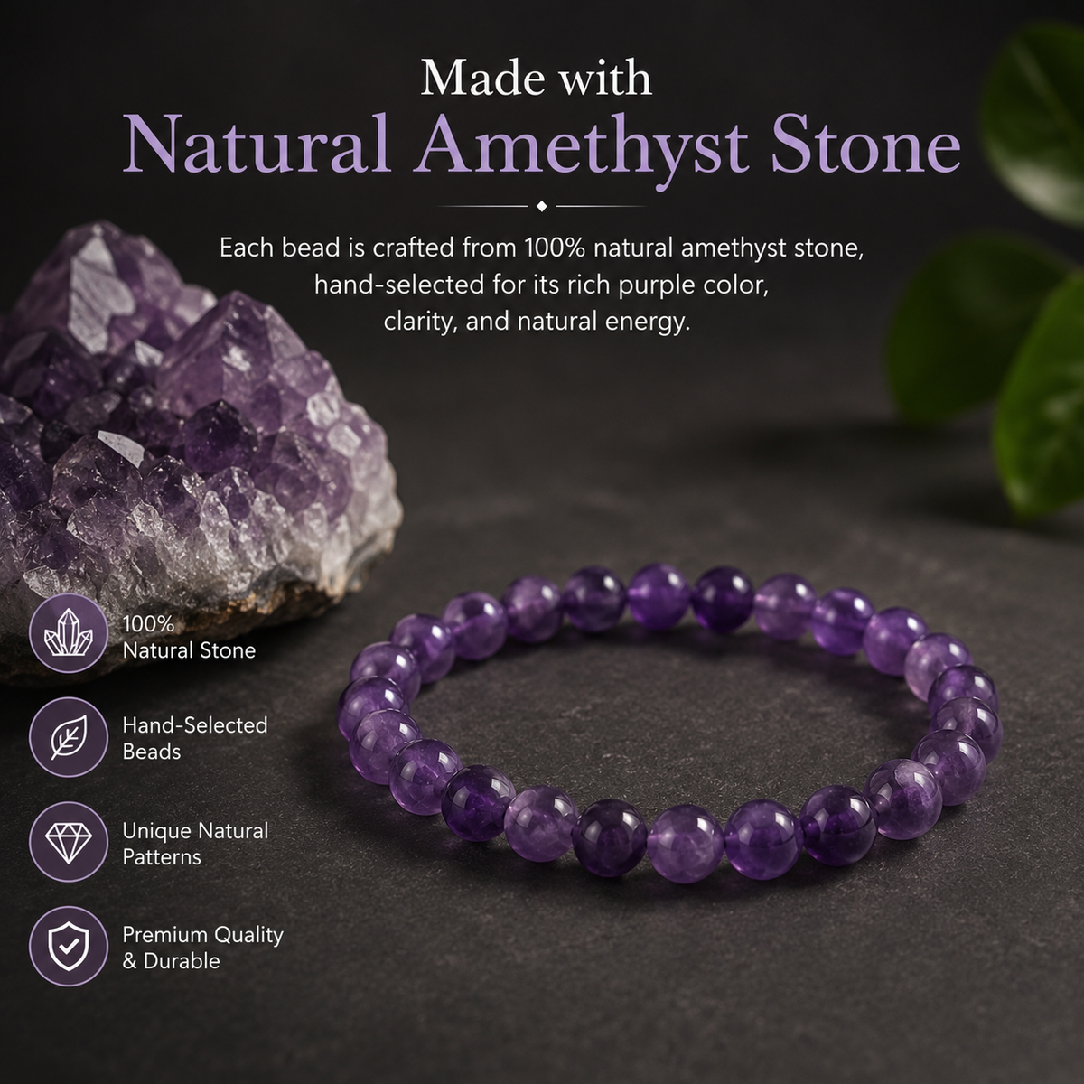 Amethyst Aura Bracelet