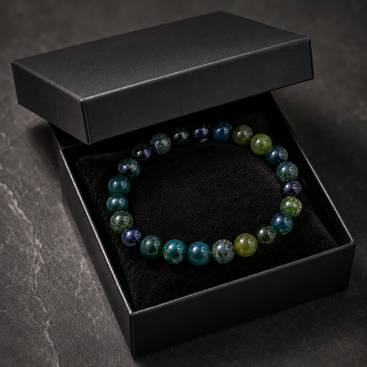 Moss Agate Earth Bracelet