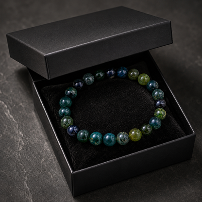 Moss Agate Earth Bracelet
