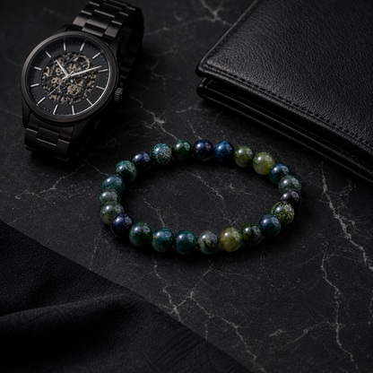 Moss Agate Earth Bracelet