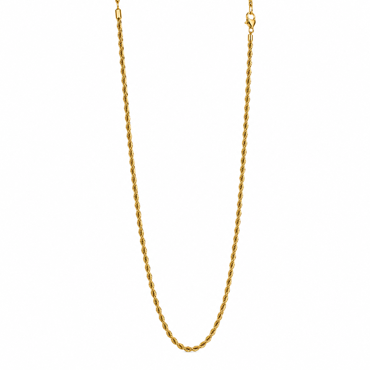 Premium Gold Rope Chain Necklace for Men | Stainless Steel | Non-Tarnish