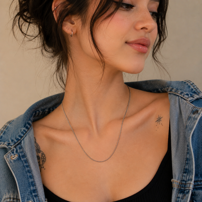 Classic Stainless Steel Snake Chain Necklace