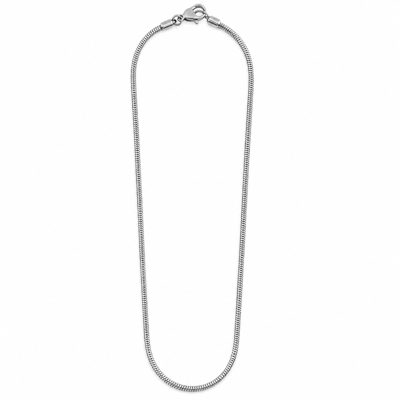 Silver Snake Chain for Men – Minimalist Stainless Steel Chain