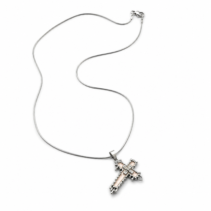 Vintage Gothic Cross Pendant Necklace for Women