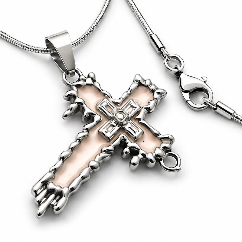 Vintage Gothic Cross Pendant Necklace for Women