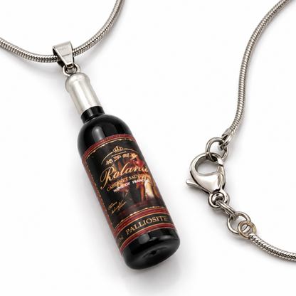 Mini Wine Bottle Pendant Necklace for Women