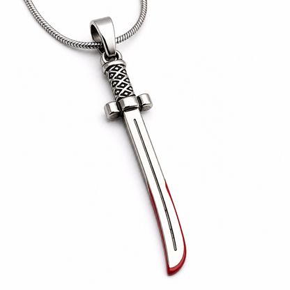 Blood Edge Sword Pendant Necklace for Women