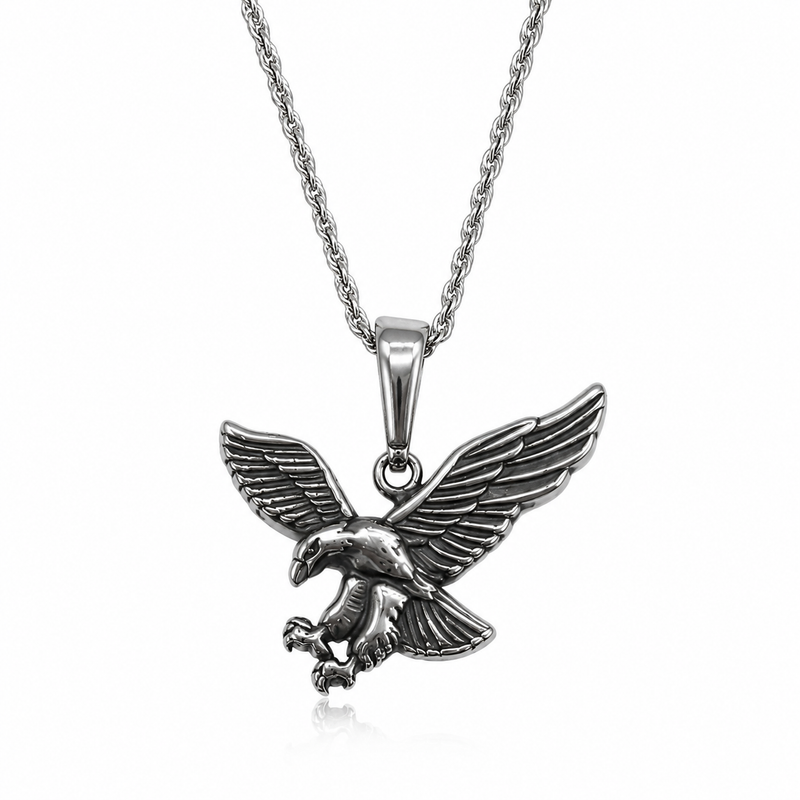 Stainless Steel Silver Eagle Chain