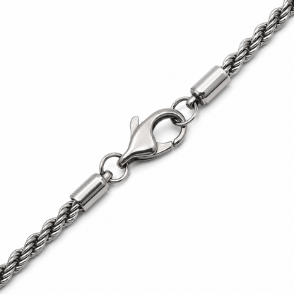 Zyvor Stainless Steel Leaf Pendant Necklace for Men