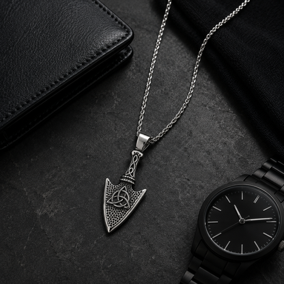 Viking Spearhead Pendant Necklace for Men