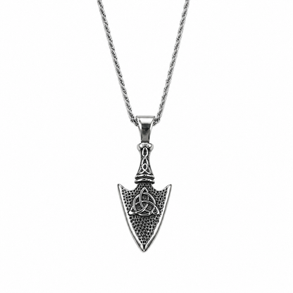 Viking Spearhead Pendant Necklace for Men