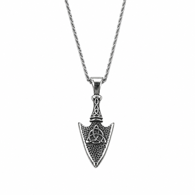 Viking Spearhead Pendant Necklace for Men