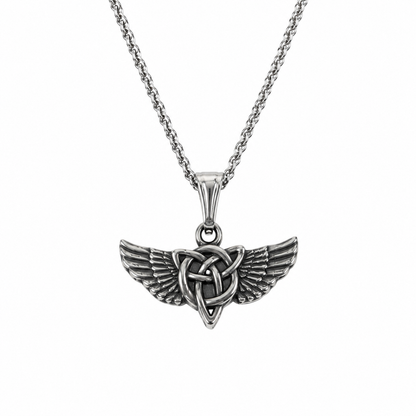 Viking Wing Pendant Necklace for Men