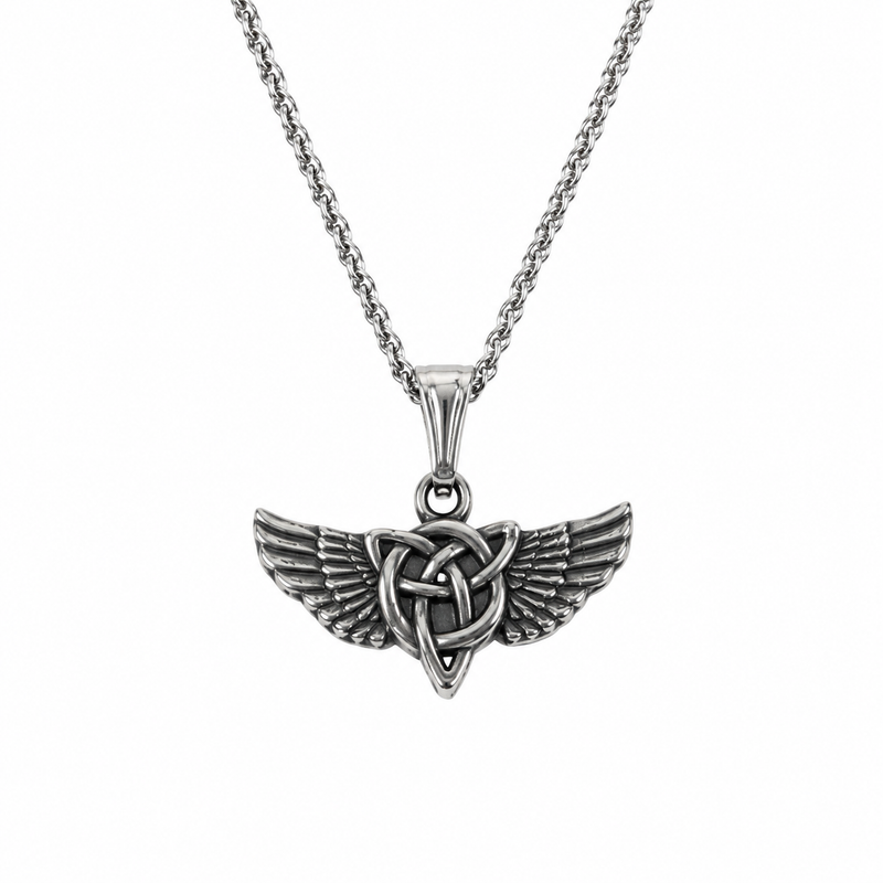 Viking Wing Pendant Necklace for Men