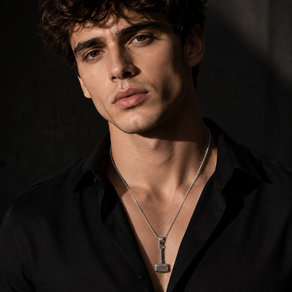 Thor Hammer Pendant Necklace for Men