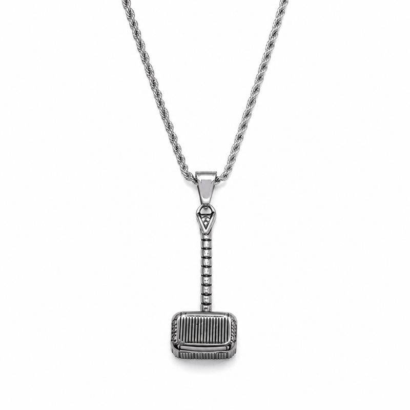Thor Hammer Pendant Necklace for Men