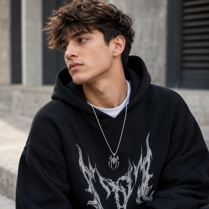 Spider Stainless Steel Pendant Necklace for Men